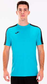 Joma Academy T-shirt M/c (Adult) - Fluorescent Turquoise Navy Blue