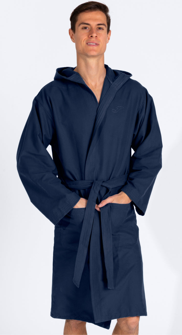 Joma Microfiber Bathrobe - Navy Blue