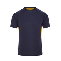 Chadwick Igen Unisex Tech Tee (Junior) - Navy / Amber