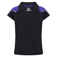 Chadwick Igen Female Polo (Junior) - Black / Purple