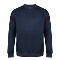Chadwick Kinetic Crew Neck Tech Top (Junior) - Navy / Maroon