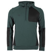 Stanno Plaza Brush Hooded Half Zip Top - Gray