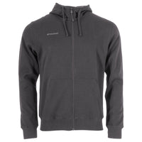 Stanno Base Hooded Full Zip Sweat Top (Adult) - Gray