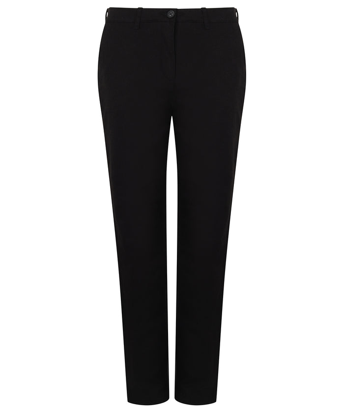 Henbury Women's Stretch Chinos - Black