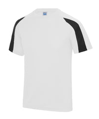 AWDis Contrast Cool T - Arctic White/Jet Black