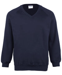Maddins Kids Coloursure™ V-neck Sweatshirt - Navy