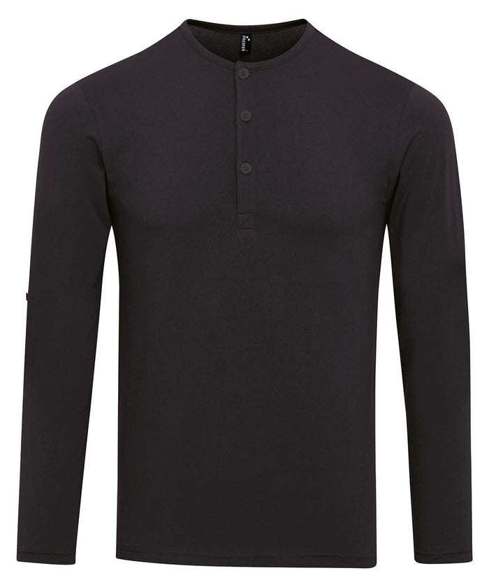Premier Long John Roll-sleeve Tee - Black