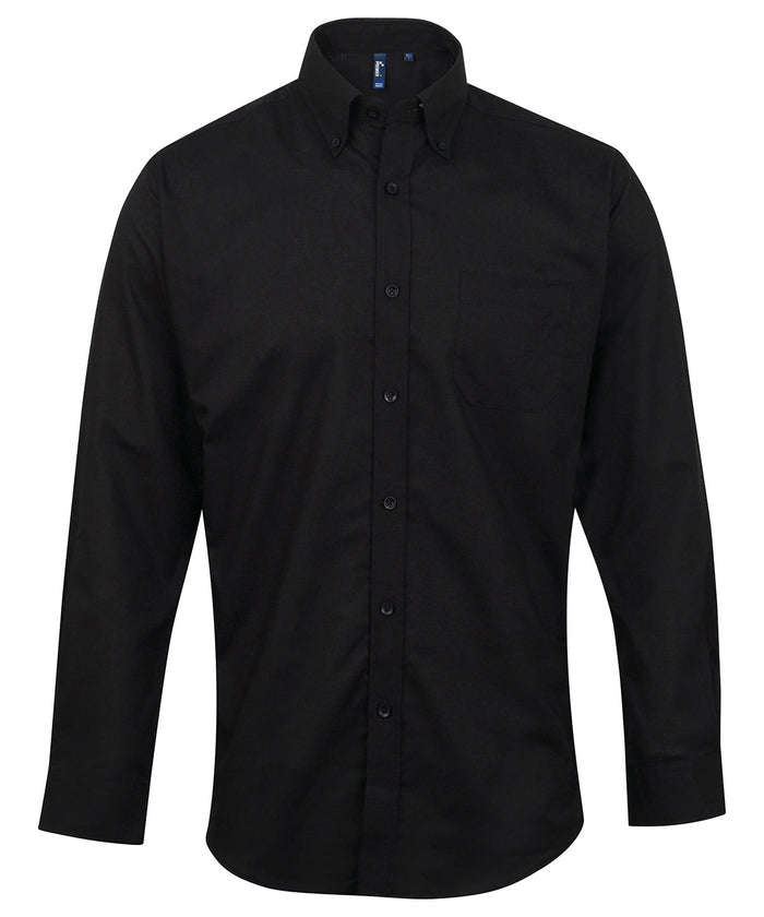 Premier Signature Oxford Long Sleeve Shirt - Black