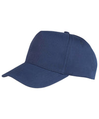 Resultheadwear Boston Junior 65/35 Polycotton Cap - Navy
