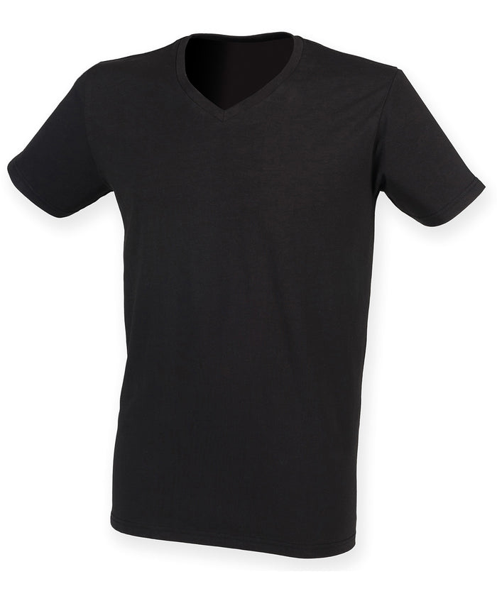 Men's Feel Good Stretch V-neck T-shirt - Black