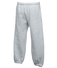 Fruit of the Loom Kids Premium Elasticated Cuff Jog Pants - Heather Grey