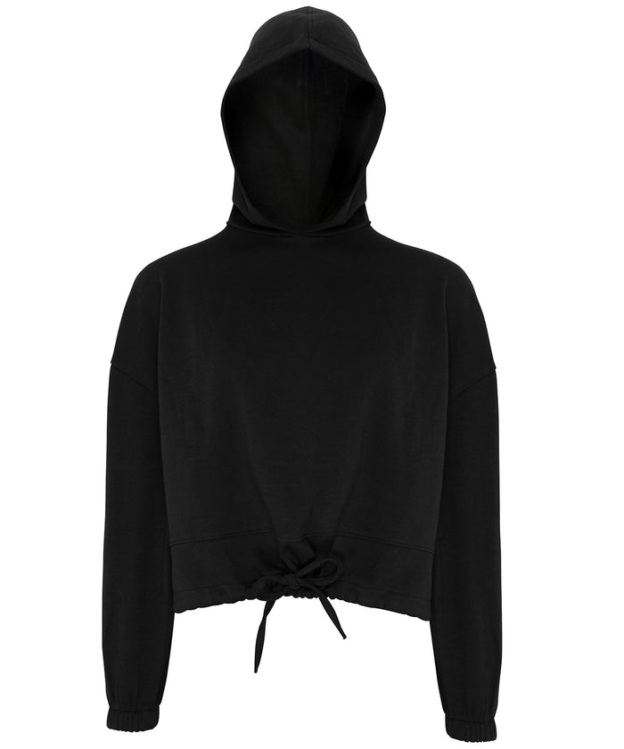 Women's TriDri® Cropped Oversize Hoodie - Black