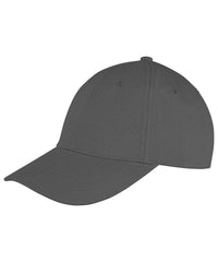 Resultheadwear Memphis 6-panel Brushed Cotton Low Profile Cap - Charcoal