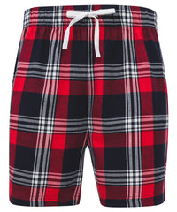 SF Tartan Lounge Shorts - Red/Navy Check