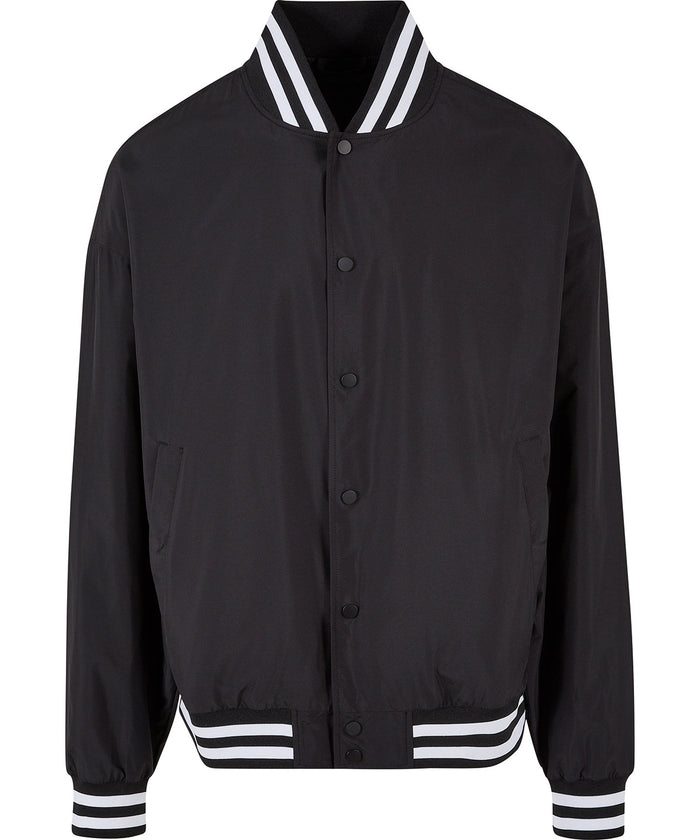 Build Your Brand Light College Jacket - Black