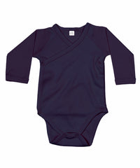 Babybugz Baby Long Sleeve Kimono Bodysuit - Nautical Navy