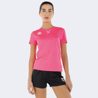 Errea Marion Shirt Short Sleeve - Fuchsia Fluo