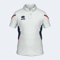 Errea Polo Clark Short Sleeve (Junior) - White Navy Red