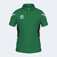 Errea Polo Clark Short Sleeve (Junior) - Green/Black/White