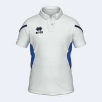 Errea Polo Clark Short Sleeve (Junior) - White Blue Navy