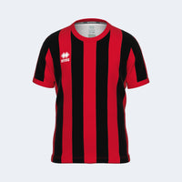 Errea Shirt Strip Short Sleeve (Junior) - Navy Red