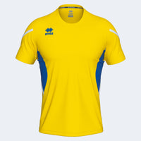Errea Shirt Curtis Short Sleeve - Yellow Blue White
