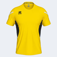 Errea Shirt Curtis Short Sleeve - Yellow Black White