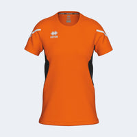 Errea Shirt Corinne Short Sleeve - Orange Black White