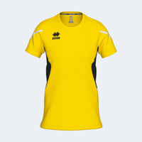 Errea Shirt Corinne Short Sleeve - Yellow Black White