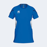 Errea Shirt Corinne Short Sleeve - Blue White Navy