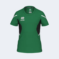 Errea Shirt Corinne Short Sleeve (Junior) - Green/Black/White