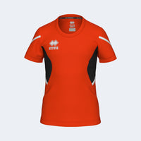 Errea Shirt Corinne Short Sleeve (Junior) - Orange Black White