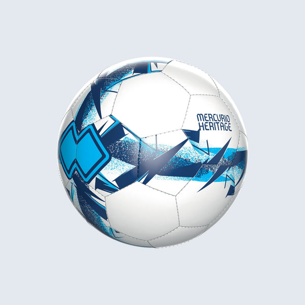 Errea Mercurio Heritage Ball - White Navy Cyan