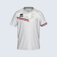 Errea Evan Shirt Short Sleeve (Junior) - White Navy Red