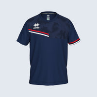 Errea Evan Shirt Short Sleeve (Junior) - Navy Red White