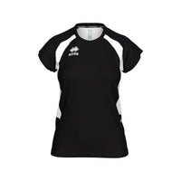 Errea Shirt Anika Short Sleeve - Black White