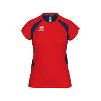 Errea Shirt Anika Short Sleeve (Junior) - Red Navy