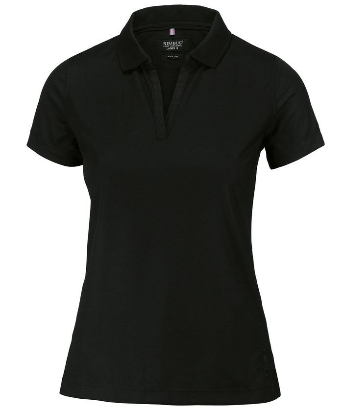 Nimbus Women’s Clearwater – Quick-dry Performance Polo - Black