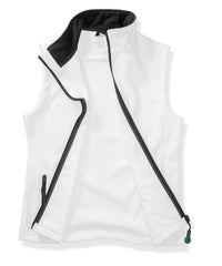 Result Women's Printable Softshell Bodywarmer - White/Black