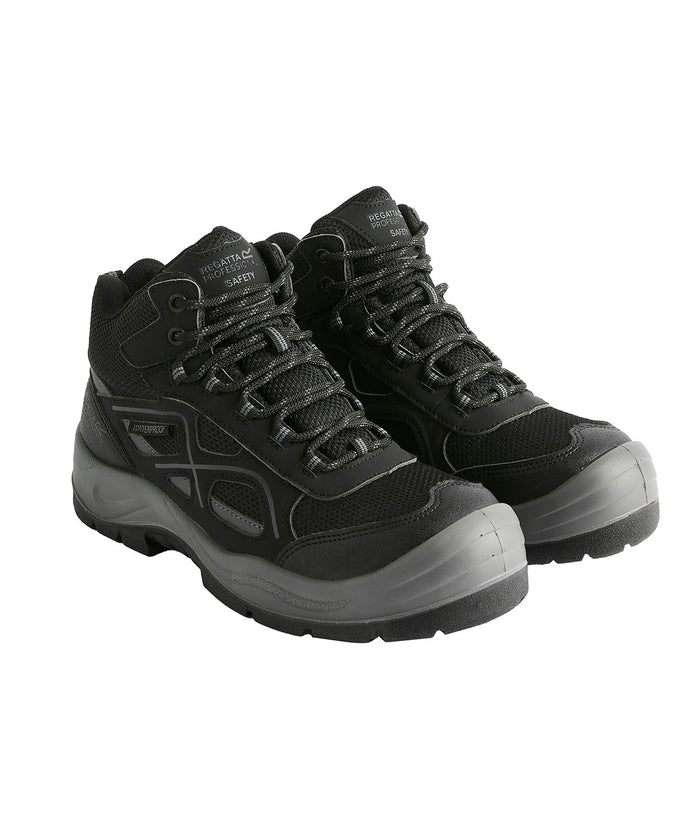 Regatta Limestone S6 Waterproof Boots - Black/Granite