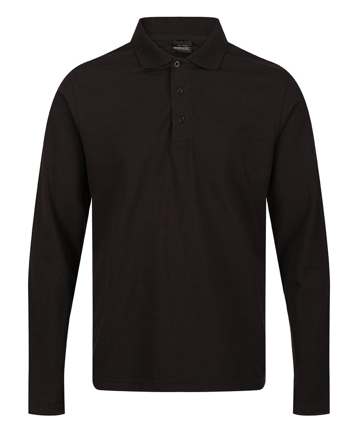 Regatta Pro 65/35 Long Sleeve Polo - Black