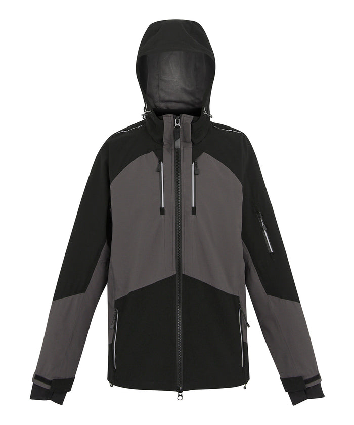 Regatta 4-Tex Stretch Waterproof Shell Jacket - Slate Grey/Black