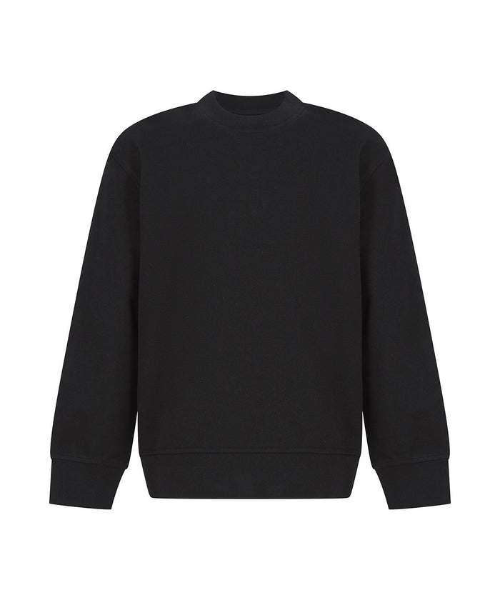 SF Kids Sustainable Fashion Curved Hem Sweatshirt - Black