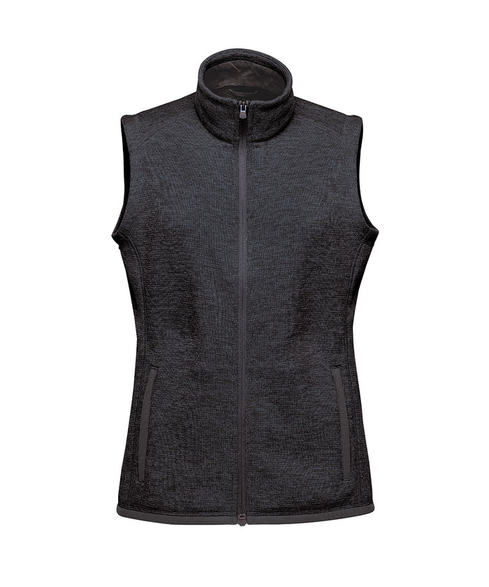 Stormtech Women’s Avalante Fleece Vest - Black Heather