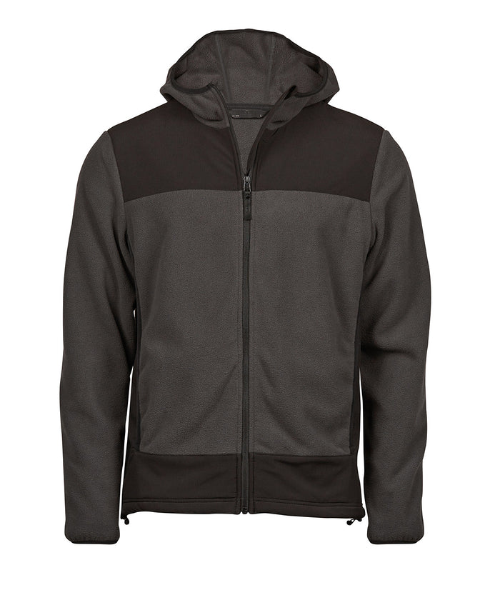 Tee Jays Mountain Hooded Fleece - Asphalt/Black