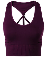 TriDri® Seamless '3D Fit' Multi-sport Reveal Sports Bra - Black