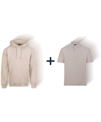 ProRTX Staff Pack in Stone - 5 Pro Hoodies and 5 Pro Polos