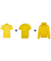 Workwear Week Pack in Yellow - 3 Polos, 5 T-Shirts and 2 Hoodies