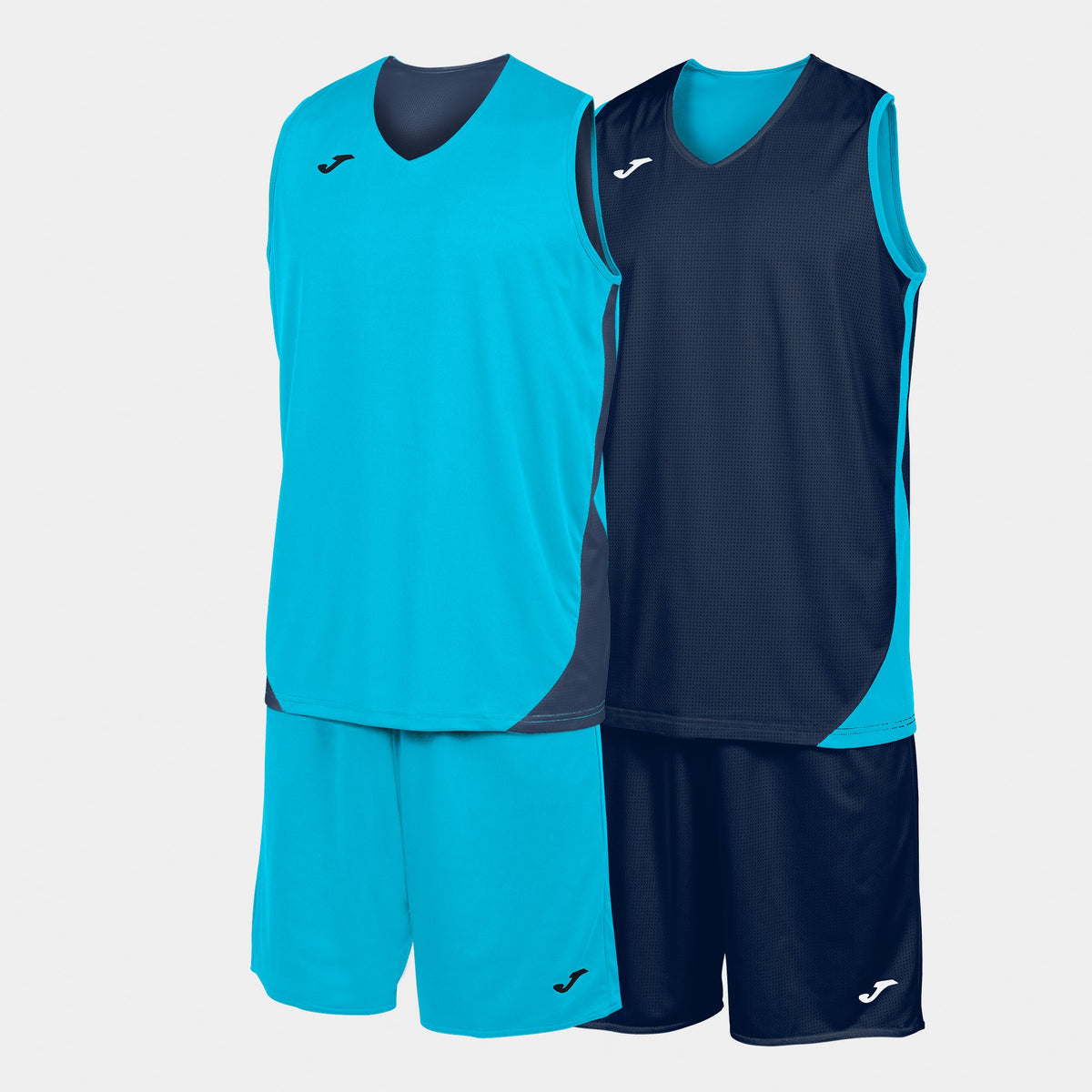 Joma Kansas Set (Junior) - Fluorescent Turquoise Navy Blue