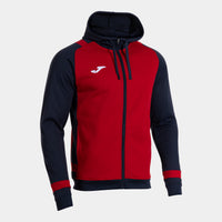 Joma Phoenix III Zip-up Hoodie (Adult) - Dark Navy Red